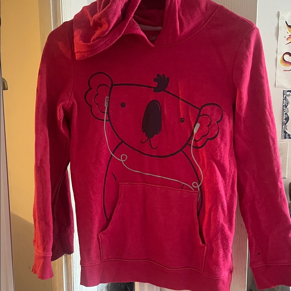 Cat & Jack Red Koala Hoodie